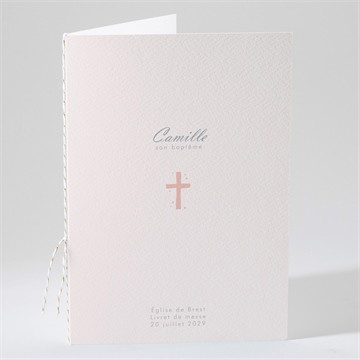 Livret de messe baptême mon petit marque page