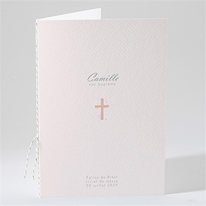 Livret de messe baptême mon petit marque page