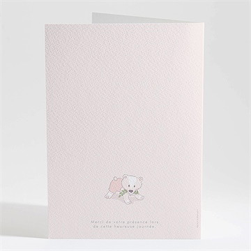 Livret de messe baptême mon petit marque page - Dos du livret