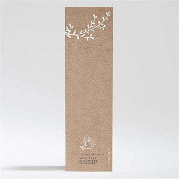 Signet baptême belle histoire sacrée - Dos du signet