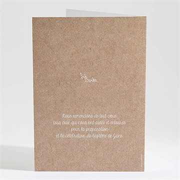 Livret de messe baptême belle histoire sacrée - Dos du livret