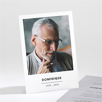 Faire-part décès hommage