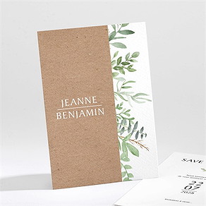 Save the Date mariage nature chic