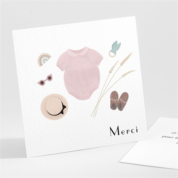 Remerciement naissance son petit look