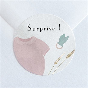 Sticker naissance son petit look