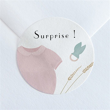 Sticker naissance son petit look