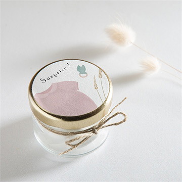 Sticker naissance son petit look - Mise en situation