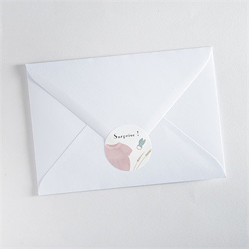 Sticker naissance son petit look - Mise en situation