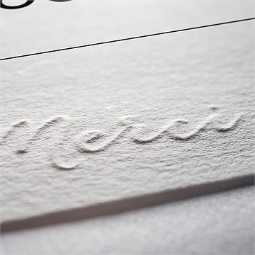 Remerciement décès son initiale argentée - Détail de la carte