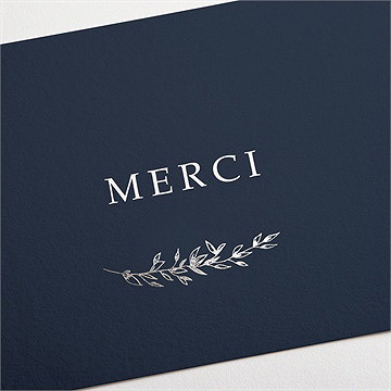 Remerciement décès son beau sourire - Détail de la carte