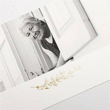 Remerciement décès belle nostalgie - Détail de la carte