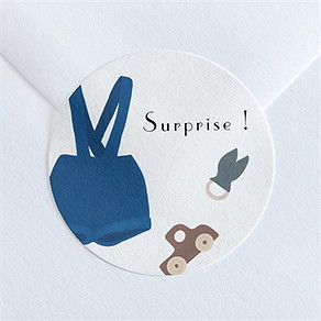 Sticker naissance son petit style