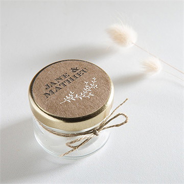 Sticker mariage kraft en folie - Mise en situation