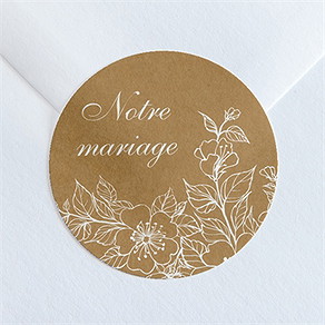 Sticker mariage belle découverte