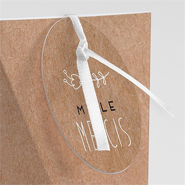 Boîte surprise mariage kraft vintage - Détail de la boîte