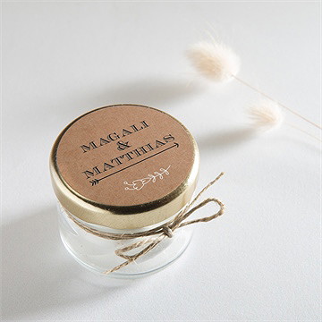 Sticker mariage kraft vintage - Mise en situation