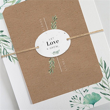 Faire-part mariage let love grow ! - Détail du faire-part