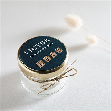 Sticker naissance petits cubes vintage - Mise en situation