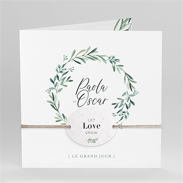 Faire-part mariage semer notre amour