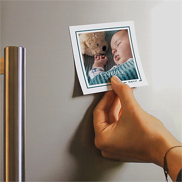 Remerciement naissance son petit portrait - Mise en situation