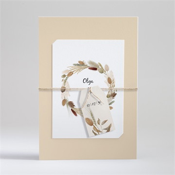 Faire-part mariage notre bouquet d'automne