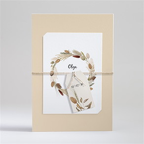 Faire-part mariage notre bouquet d'automne