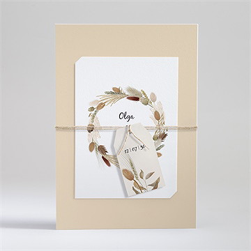 Faire-part mariage notre bouquet d'automne