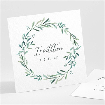 Carton d'invitation mariage semer notre amour