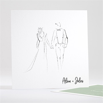 Save the Date mariage beauté à fleurir