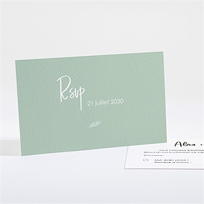 Carton réponse mariage beauté à fleurir