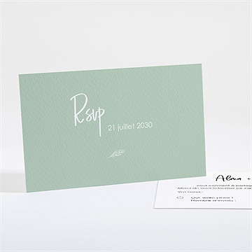 Carton réponse mariage beauté à fleurir