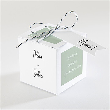 Boîte de dragées mariage beauté à fleurir