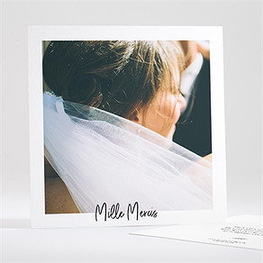 Remerciement mariage beauté à fleurir