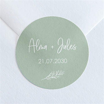 Sticker mariage beauté à fleurir - Mise en situation