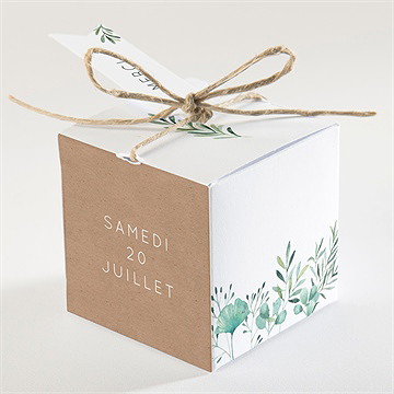 Boîte de dragées mariage let love grow ! - Dos de la boîte