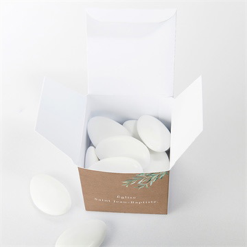 Boîte de dragées mariage let love grow ! - Intérieur de la boîte