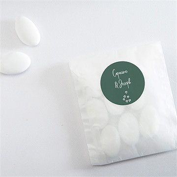 Sticker mariage trésor en médaillon - Mise en situation