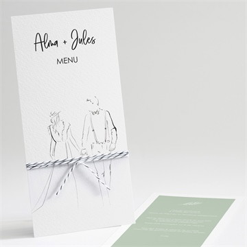 Menu mariage beauté à fleurir