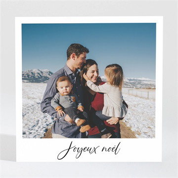 Carte de voeux nos voeux en polaroid magnet