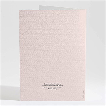 Livret de messe mariage dites-le avec des fleurs - Dos du livret