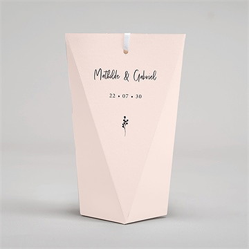 Boîte surprise mariage dites-le avec des fleurs - Dos de la boîte