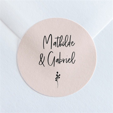 Sticker mariage dites-le avec des fleurs