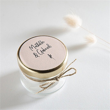 Sticker mariage dites-le avec des fleurs - Mise en situation