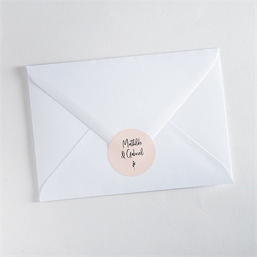 Sticker mariage dites-le avec des fleurs - Mise en situation