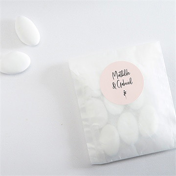 Sticker mariage dites-le avec des fleurs - Mise en situation