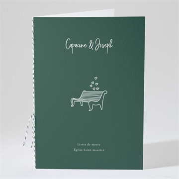 Livret de messe mariage trésor en médaillon