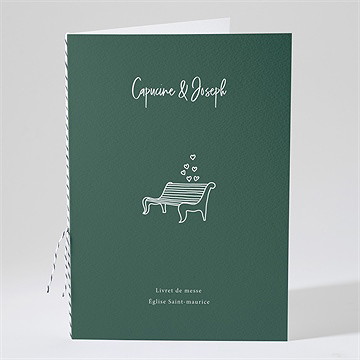 Livret de messe mariage trésor en médaillon