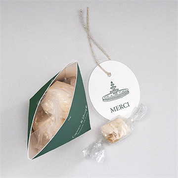 Boîte surprise mariage trésor en médaillon - Mise en situation