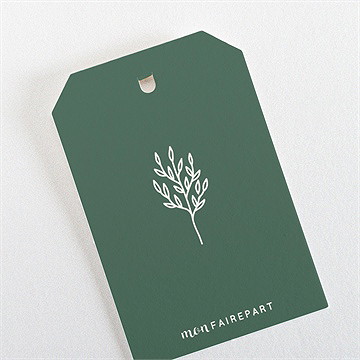 Etiquette mariage trésor en médaillon - Dos de l'étiquette