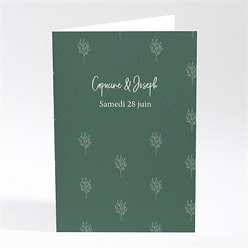 Menu mariage trésor en médaillon